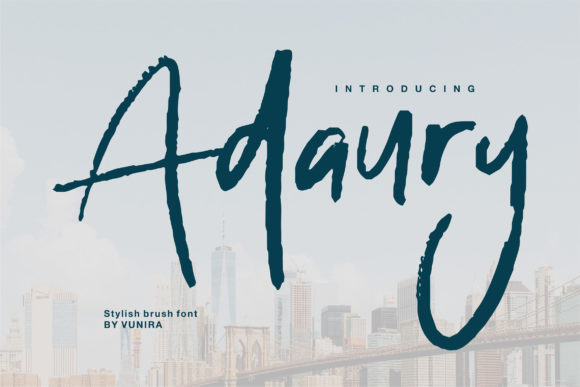 Adaury: A Stylish Handwritten Font