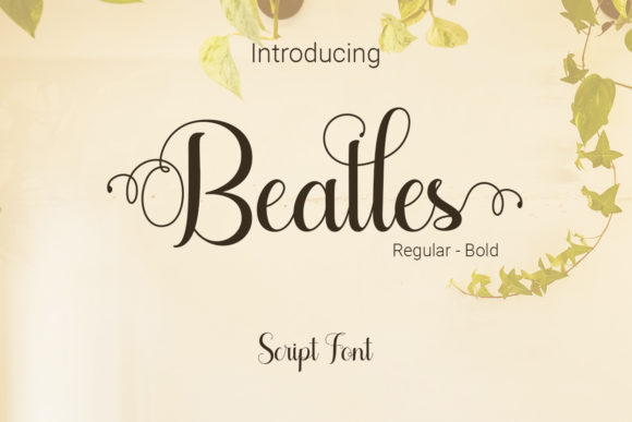 Beatles Font: Elegant Handwritten Style