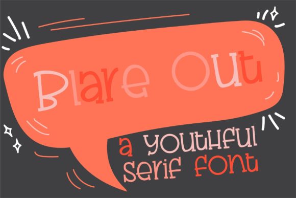 Blare Out Font for Web Design