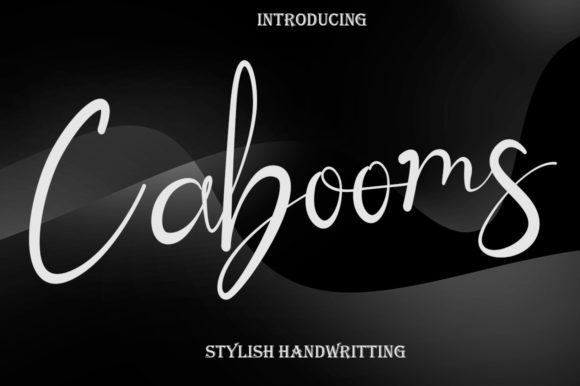 Cabooms: A Modern Handwritten Font