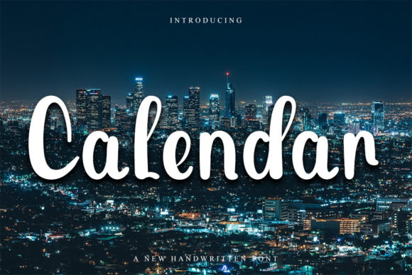 Calendar Font: Playful & Smart for Crafts