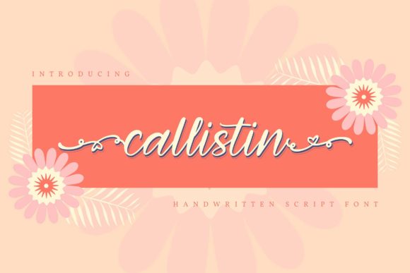 Callistin: A Handwritten Font for Business