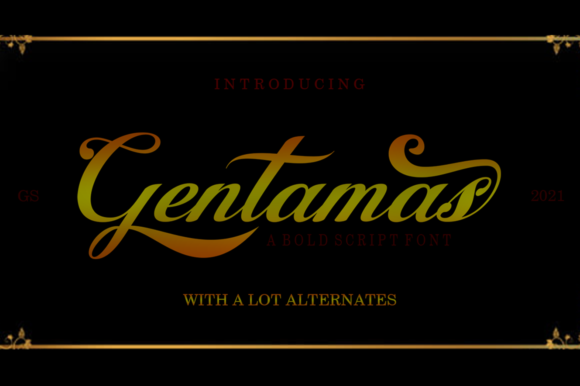 Gentamas: A Bold Retro Font for Creative Projects