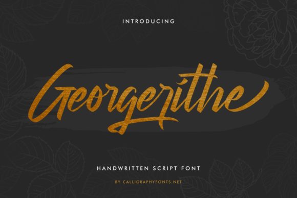 Georgerithe: A Luxurious Handwritten Font