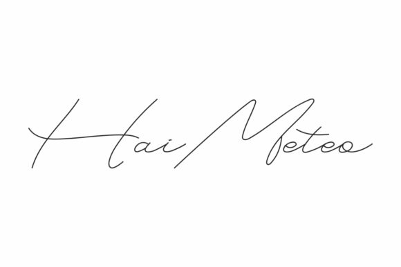 Hai Meteo: A Delicate Handwritten Typeface