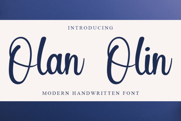 Olan Olin: A Font That Speaks