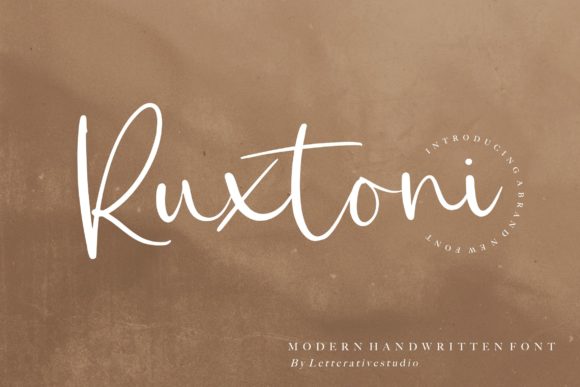 Ruxtoni: A Handwritten Font for Web Design