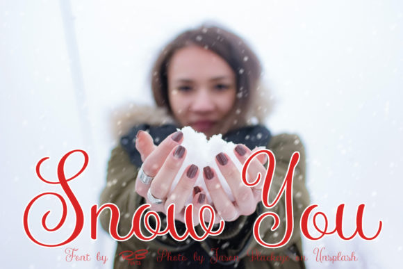 Snow You Font: A Sweet Handwritten Typeface