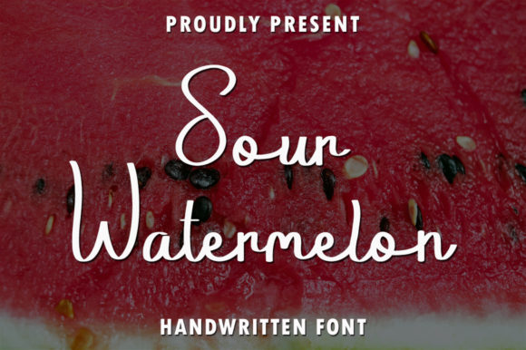 Sour Watermelon: A Handwritten Font for Creative Expression