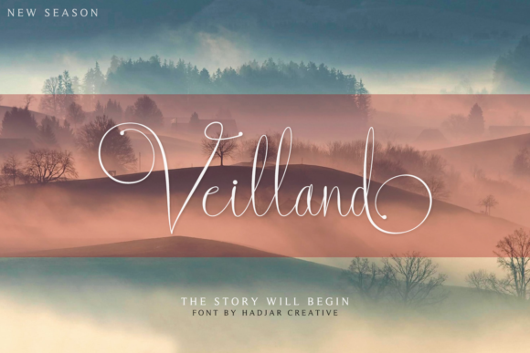 Veilland: A Elegant Handwritten Font