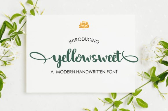 Yellow Sweet: A Delicate Script for Elegant Design